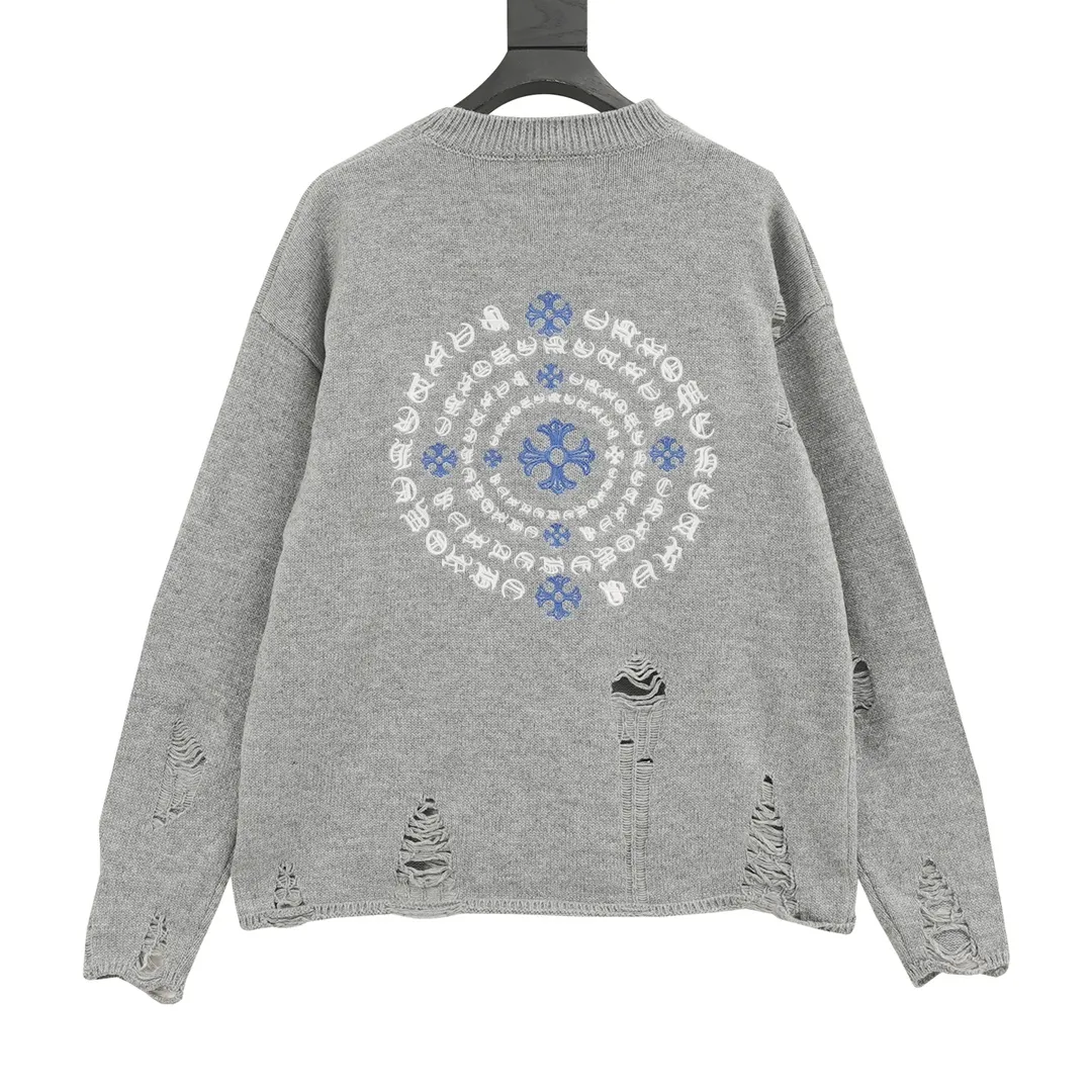 🅿️580 Chrome Hearts CH Chrome Hearts 25ss Embroidered Disk Sanskrit Cross Hole Knitted Sweater Pullover. It’s a very eye-catching style. It’s the same style for both men and women. It’s black and white. It looks great in person. It looks good on the upper body. It looks good when you wear it every day. It’s even more photogenic. It’s hard not to buy it. Buy it for me!!! Believe me, no one can refuse such a machine-length Chrome Hearts jacket. It has an expanded version based on the old version. The upper body is loose and stylish. Casual design with an expanded hem. Fat people are extremely slim. Thin people have a limited height. Ten thousand yuan ZP printing. 1:1 perfect restoration. Looks good when worn alone. Can be easily controlled by both men and women. If you care more about quality, you must also respect the price. It is completely different from the junk goods on the market that are thin and see-through and pill when worn. If the style makes you shine at a glance, then quality is what you should pay more attention to. We focus on quality rather than price. Customers who have received my products all know it. ️️️ Sweaters on the market are generally made of core-spun yarn. We use modal. Compared with core-spun yarn, the advantages are very intuitive: high cost, high price, high density, relatively expensive for developers, allowing us to make a lot less money. In addition, it is delicate, has no scum on the upper body, resists pilling, and is high-end. We are conscientious sellers and do not use core-spun yarn. Core-spun yarn is really useless except for being cheap. It shrinks, pills, hooks, and makes people pierced. He is proficient in everything. It is 2024. Who doesn’t want to look presentable when going out when they dress up? Quality determines the upper body effect. No matter how bad the quality, the best style is still the temperament of the urban-rural fringe. We only do long-term business. Quality determines character. Take it back and wear it with confidence and wash it. The pattern quality will definitely make your eyes shine. We only make the right version of high quality. We make high-end hard goods. Reject junk goods and reject fast food. Conscientious quality and conscientious price. You deserve it!  Color: Black Beige Gray Size: S-L